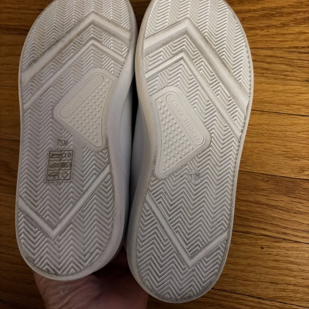 Tory Burch Women's Howell court sneakers with double T White 149728-650 Size 7.5